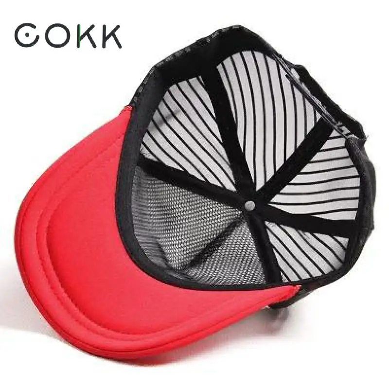 Бейсболка унисекс COKK летняя сетчатая кепка со звездами из мультфильма