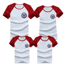 1pcs Family T Shirts 2016 Summer Family Matching Clothes Army Color Family Look T-shirt Tees For Mother Daughter Father Son Kids