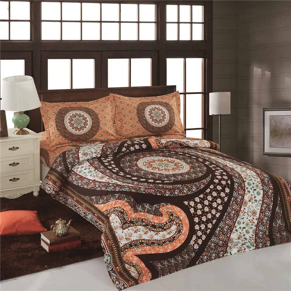 

4pc 3d comforter bedding sets Mandala duvet cover set bedsheet Pillowcase king size bohemia Bedlinen dekbedovertre
