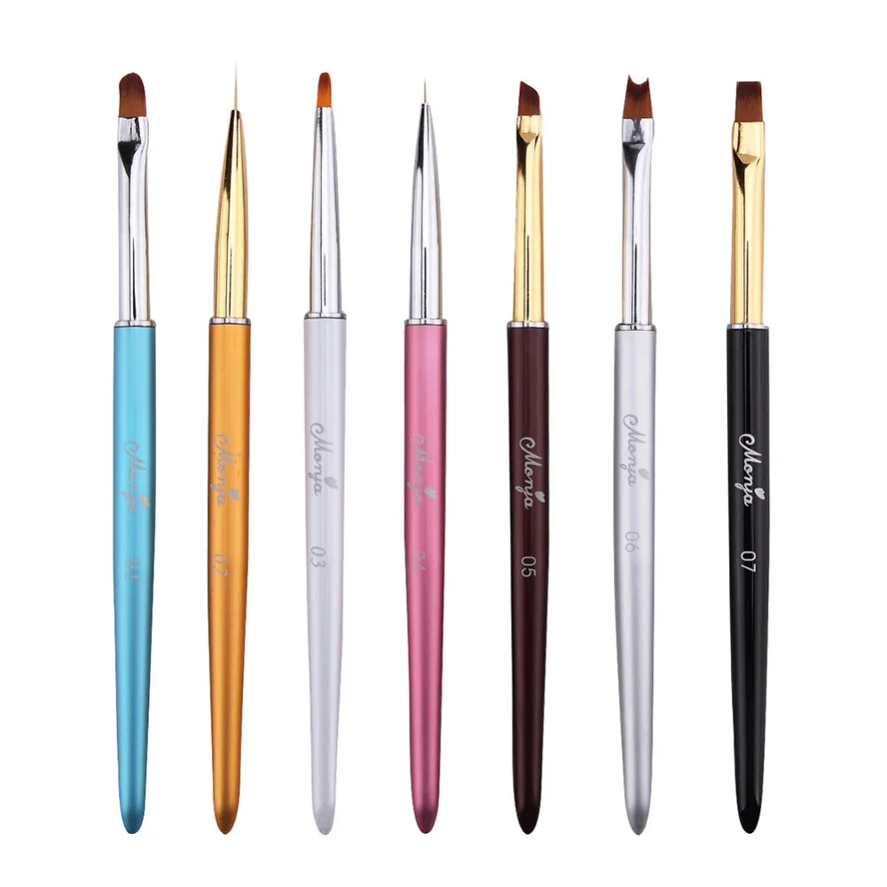 

1 Pc Nail Brush Light Therapy Blooming Multi-Color Handle Gradient Drawing UV Gel Nail Beauty Tool Brushes For Manicure