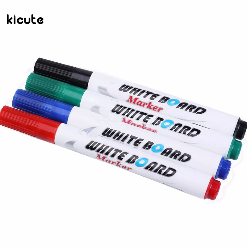 Download 12pcs Brand New 4 Color Whiteboard Marker Pens White Board Dry Erase Marker Round Tip For Office ...