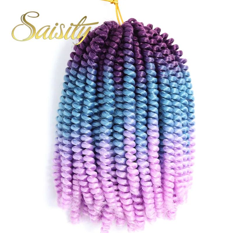 Senegalese Twist Hair Saisity Ombre Crotchet Passion Twist Hair Synthetic Brown Spring Twist Hair Extension 30Roots/Pack