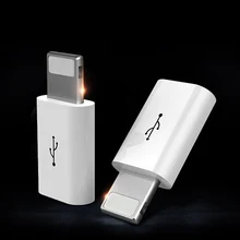 2PCS Android Micro USB Connector for iPhone IOS 10.3 Charging Adapter Data Sync for iPhone 5 5s 6 6s plus 7 7plus iPad Adapter