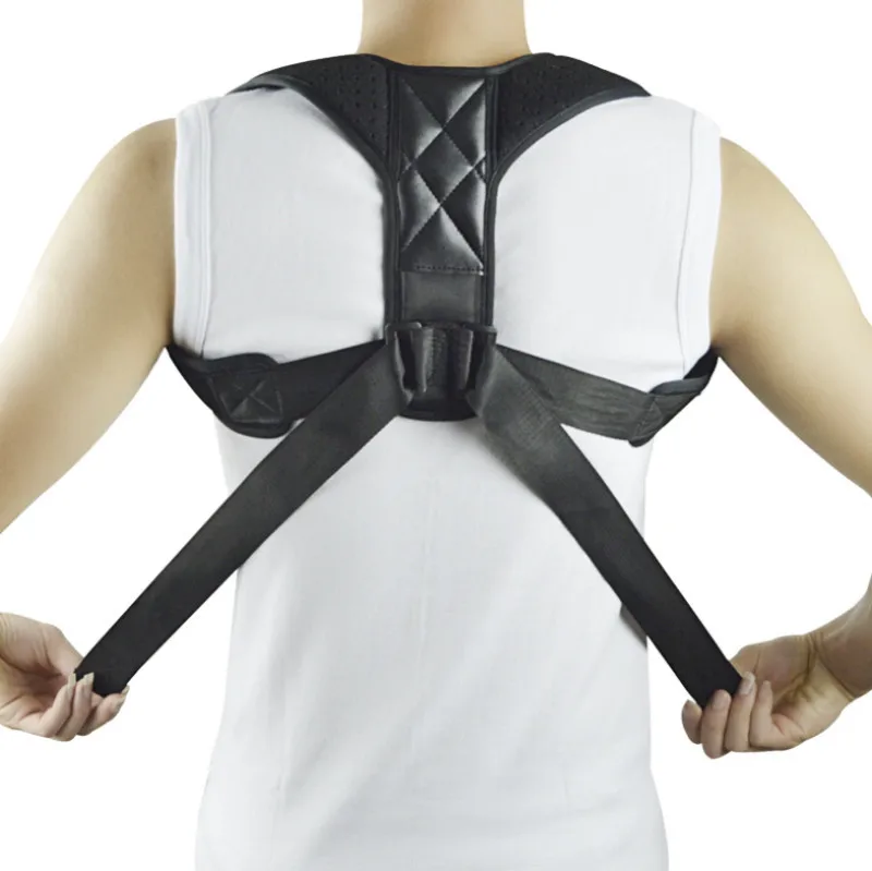 

Adjustable Back Posture Corrector Clavicle Spine Back Shoulder Lumbar Brace Support Belt Posture Correction Prevents Slouching