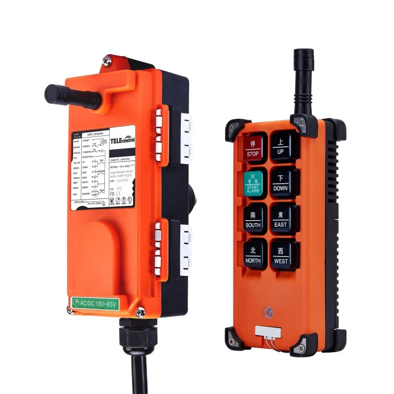 

AC65-440V Industrial remote control Wireless hoist crane remote control Switch 1 receiver and 1 transmitter,push button switch