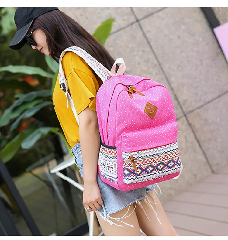 3 шт./компл. Повседневный Женский школьный рюкзак с принтом школьная сумка для сумки для девушек для путешествий Детский рюкзак для девочек школьные сумки для учеников Mochila