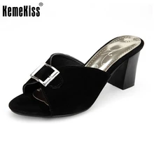 Damen hochhackigen pantoffeln plattform platz ferse pailletten offene spitze sandalen frauen weibliche marke qualität schuhe größe 33-44 PC00105