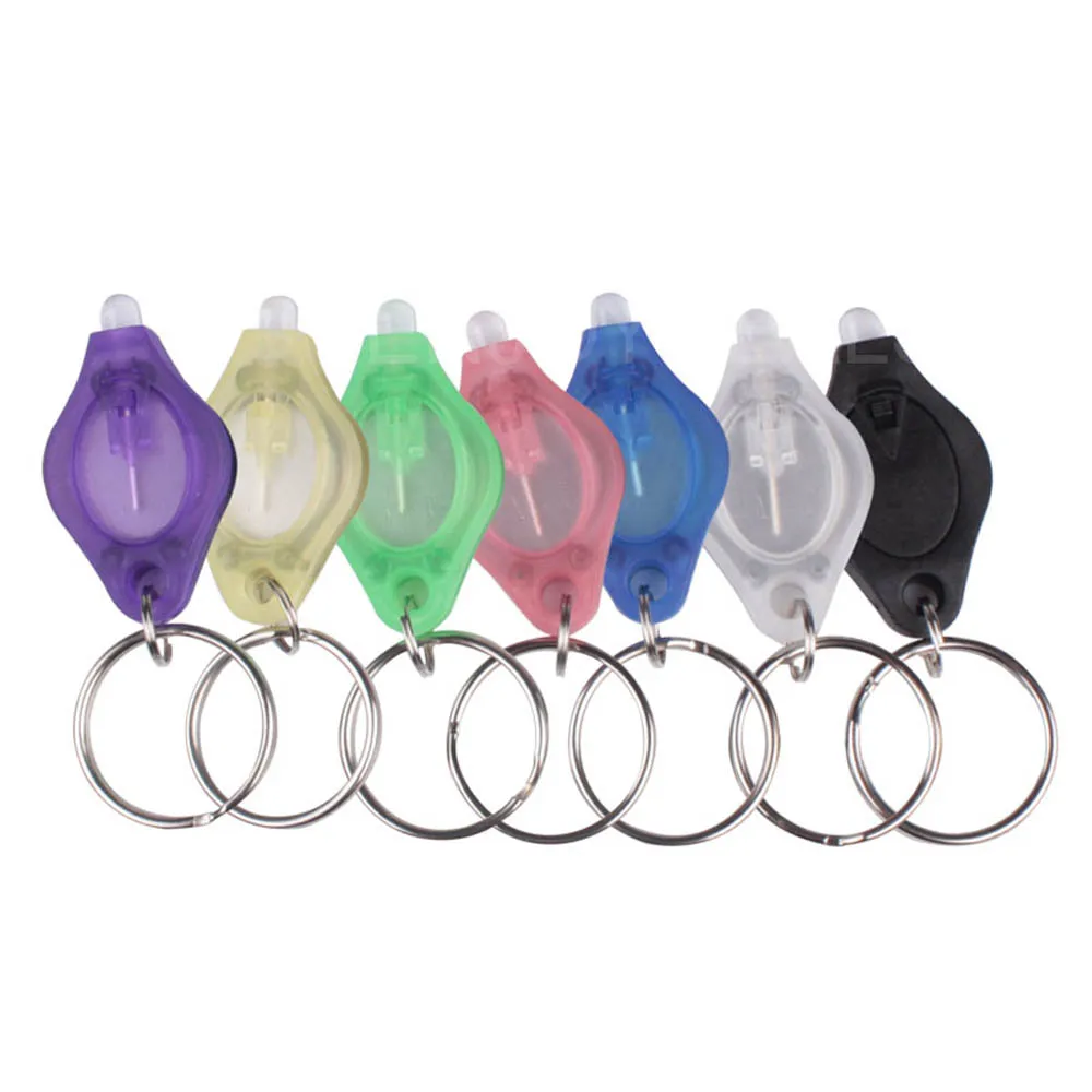 10 шт. светодиодный мини брелок для ключей|keychain flashlight|mini led keychainportable light |