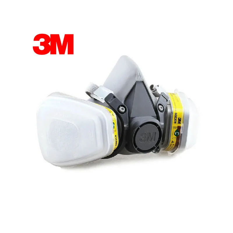 3M 6100+6003 Half Facepiece Reusable Respirator Organic Mask Acid Face Mask Organic Vapor&Acid Gas 7 Items for 1 Set LT051 3M 6100+6003 Half Facepiece Reusable Respirator Organic Mask Acid Face Mask Organic Vapor&Acid Gas 7 Items for 1 Set LT051