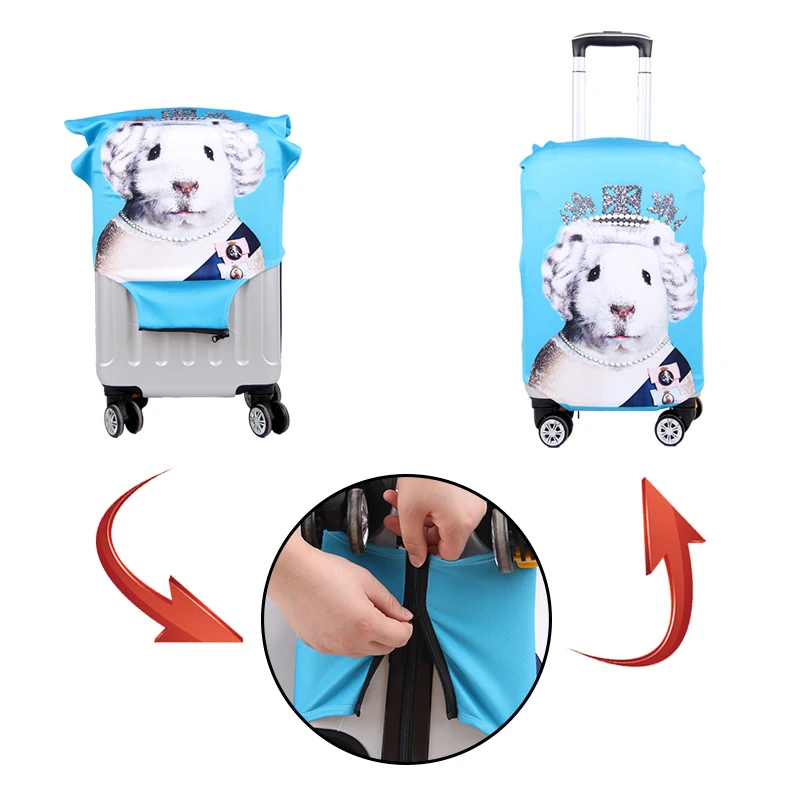 fashion 3D print butterfly Travel Luggage Suitcases Covers protective cover s/m/L 3 size for 18 - 28 inch travel cases wholesale