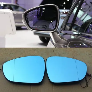 

2pcs New Power Heated w/Turn Signal Side View Mirror Blue Glasses For Citroen C4L