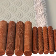 10 шт./компл. гончарная деревянная скульптура Инструмент для резьбы по глине инструменты для резьбы по дереву глиняная буровая палочка тиснение узор прокатная палка принт в виде грязи