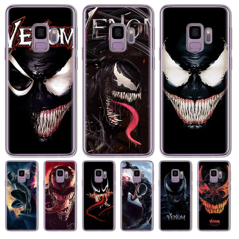 Hottest Venom cool For Cover Samsung Galaxy S6 S7 S8 S9 Edge Plus Phone Case shell Soft Silicone TPU coque capa etui funda |