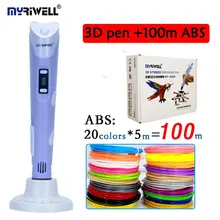 Myriwell 2nd 3D Doodler Pen Low heat BPA Free For Making Doodle Arts Crafts with Multi