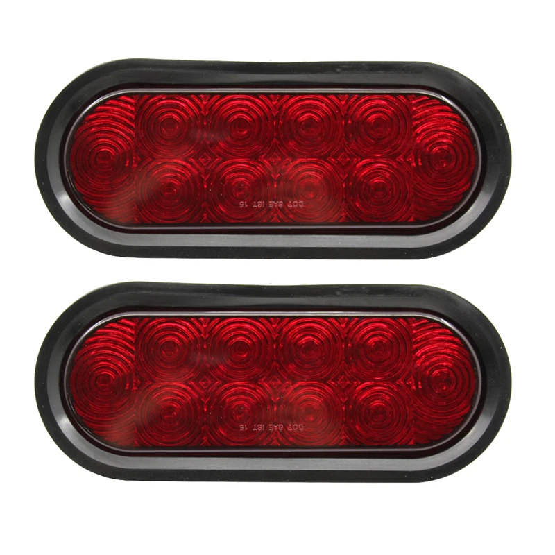 

2Pcs Car LED Side Marker Lights 10 LED 12V Truck Trailer Stop Turning Tail Light Warning Lamp