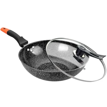 

Maifan Stone Wok Non-stick Pan Frying Pans Soup Pot Frying Pan Multi-purpose Kitchen Pot General Use for Gas