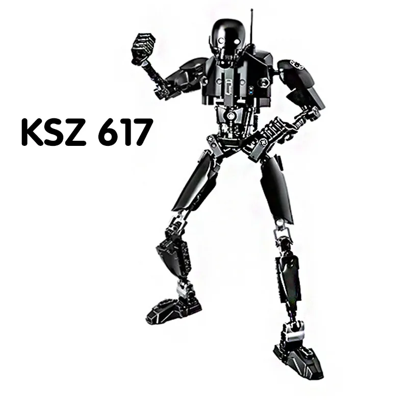 KSZ 617 Star Series War Rogue One робот K-2SO набор строительных кирпичей блоки, игрушки развивающие игрушки рождественские подарки для детей