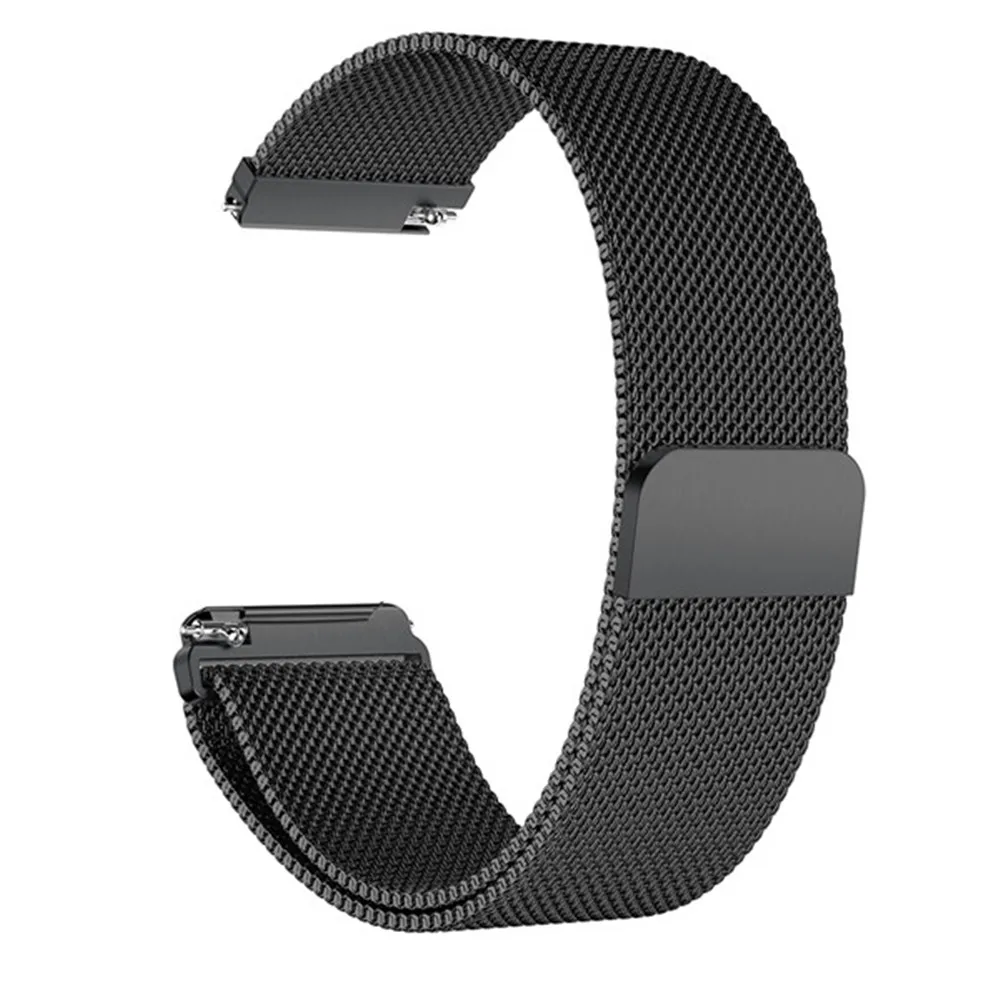 Металлический браслет из нержавеющей стали для Fitbit Versa, ремешок на запястье, Миланская петля, магнитный браслет, подходит для битов, аксессуары для браслетов