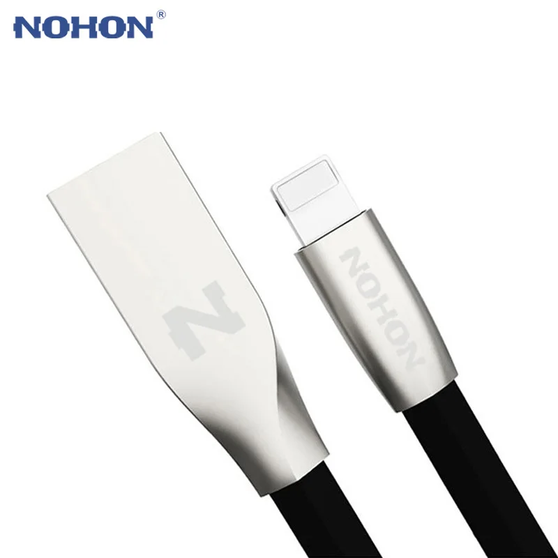 

NOHON For Apple USB Cable Noodle Fast Charging Cable For iPhone 7 6 6S Plus 5 5S SE iPad iPod iOS 8 9 10 Phone Data Sync Cable