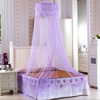 

New Hanging Dome Mosquito Net Circular Lace Insect Bed Canopy Netting Folding Students Bed Bunk Tent Mesh Travel Camping klamboe