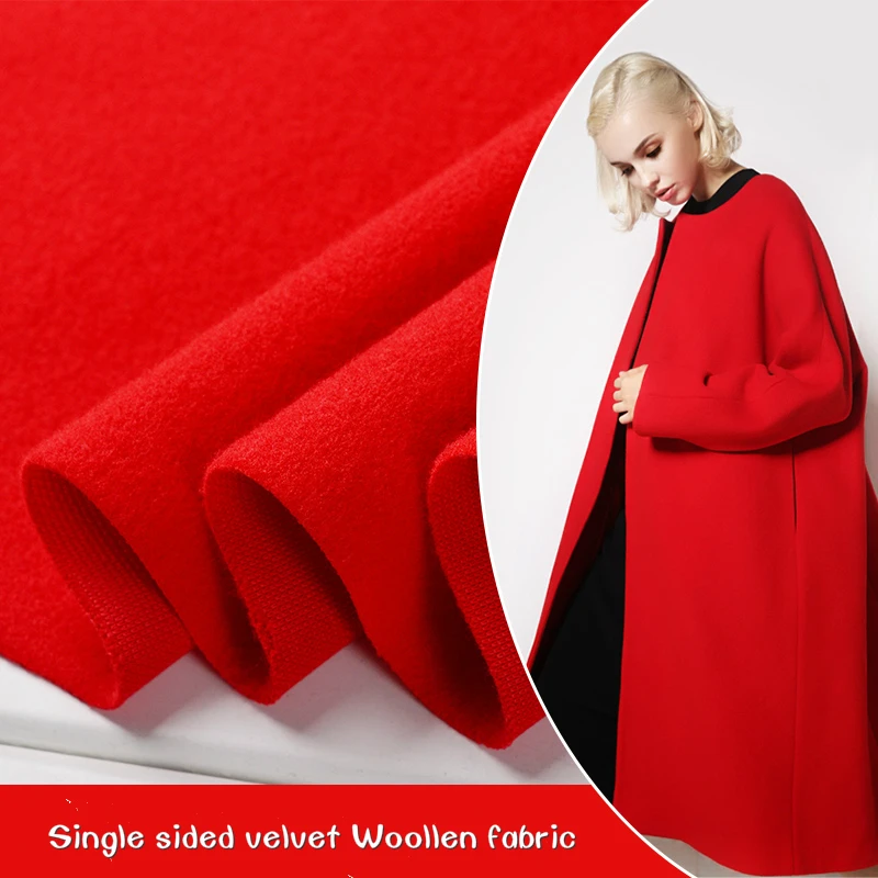 

Single sided velvet Woollen fabric Imitation cashmere cloth thickened winter coat skirt garment clothing DIY Sewing 150*50cm
