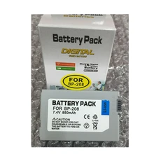 BP-208 BP208 lithium batteries BP208 Camcorder Lithium Battery For Canon DC201 DC210 DC211 DC220 DC230 100 FVM300
