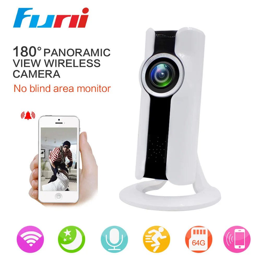 Funi HD 1080P Wifi IP Camera Wi-fi Wireless Surveillance Security P2P Video Infrared IR CCTV 2MP | Безопасность и защита