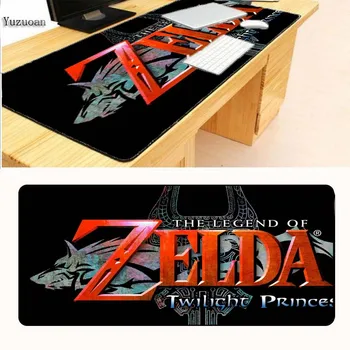 

Yuzuoan The Legend Of Zelda Logo Rubber keyboard Desk Gaming Mouse pad 900X400 Large Blck Lock Edges Soft/Rubber As Boy Gife
