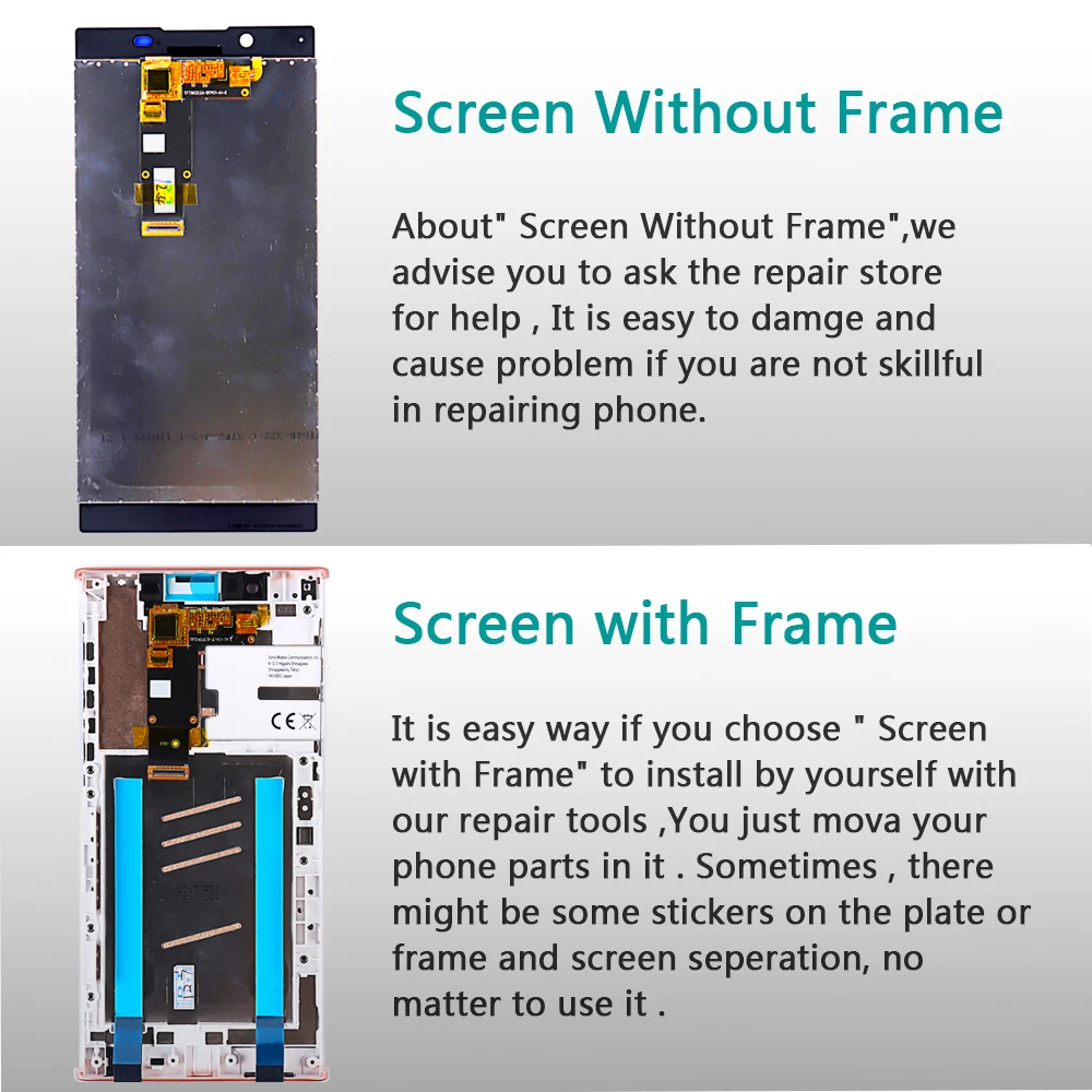 Sony 5,5 дюймов ЖК-дисплей для sony Xperia L1 G3312 сенсорный экран дигитайзер Сенсорная панель в сборе G3311 G3313 рамка с инструментами