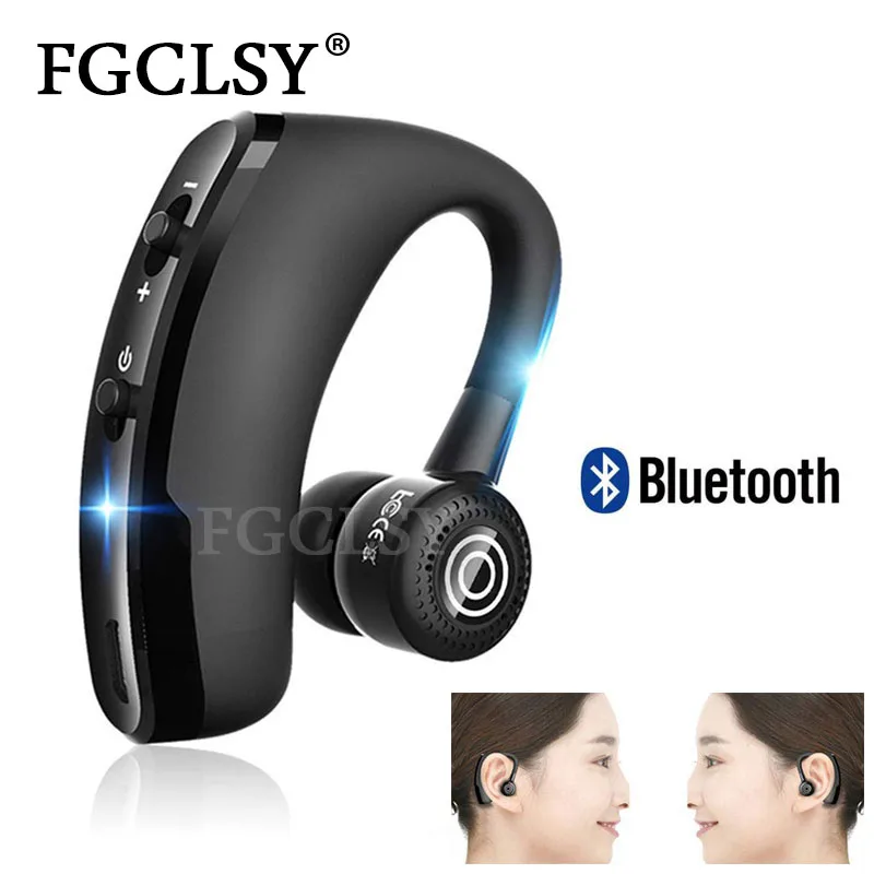 FGCLSY 2019 New V9 Wireless Bluetooth Earphone Stereo Handsfree call Business Headset with Mic For iPhone Samsung