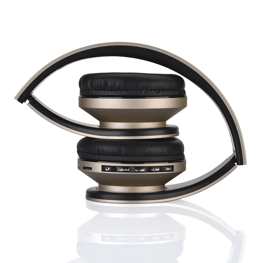 KuWfi Wireless Headphones Bluetooth 4.1 Headset Foldable Headphone for PC mobile phone Mp3 Support TF/SD card Music Playback