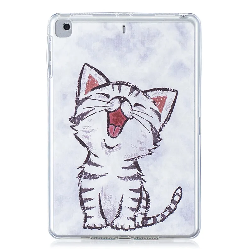 Kawaii чехол накладка с рисунком кота щенка панды для iPad Mini 4 планшета ТПУ мягкий 1 2 3