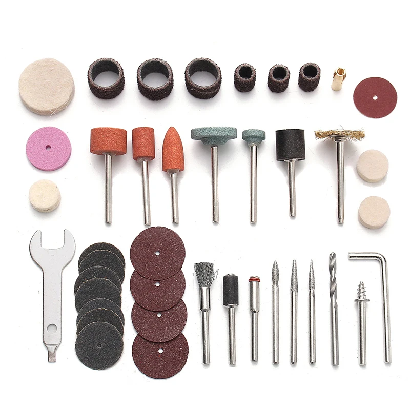 40Pcs Rotary Tool Bits Set Rotary Tool Accessories Kit Mini Drill Fits 1/8" Shank Polishing Cutting Grinding Abrasive Tool