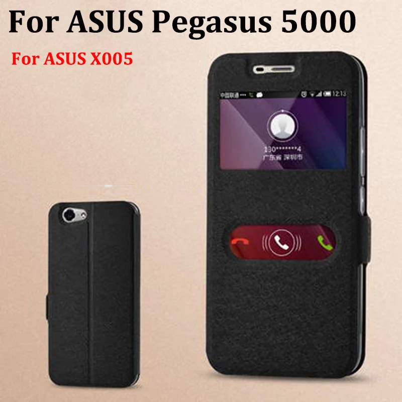 5 дюймовый чехол с открытым окном для ASUS Pegasus 5000 кожаный телефона X005 задняя крышка