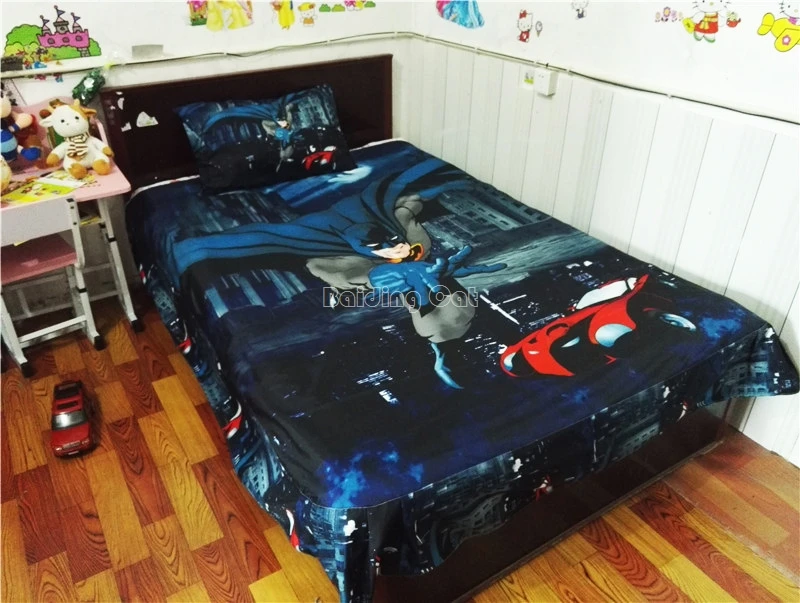 conjunto princesa roupa de cama batman roupas de estudante dormitório