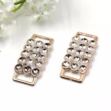 42*18*3 мм, 25 шт. УФ покрытие розовое золото не выцветает ленты Пряжки для сумки аксессуары пригласительные ленты слайдер повязка на голову заколки для волос "сделай сам"