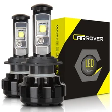 Супер яркий Автомобильный светодиодный фар H1 H7 H8 H9 H10 H11 9005 HB3 9006 HB4 H4 H13 9008 hi/короче спереди и длиннее сзади) луч 60 Вт 9600lm XHP50