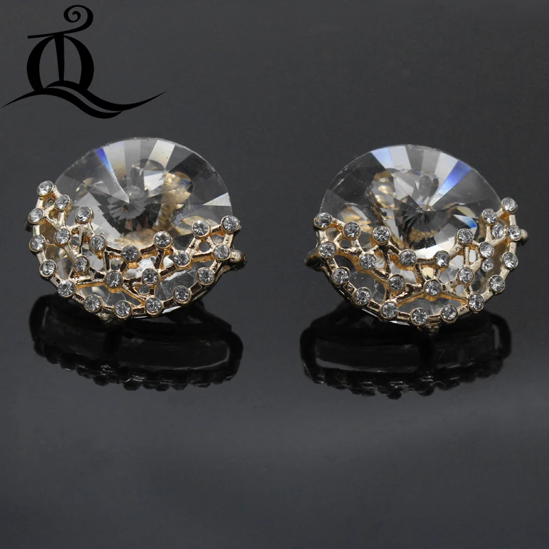 Diamond кнопки для меха 35 мм 1 шт. золото высокое количество пуговица Alec акриловые металлические пуговицы норки Швейные аксессуары