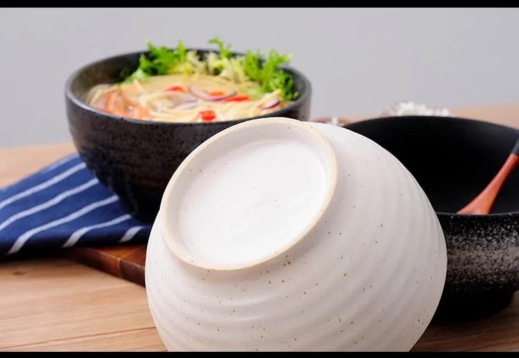 7 дюймов креативный японский стиль керамическая раменская чаша фруктовая миска для салата для супа риса чаша фарфоровые столовые приборы кухонные принадлежности