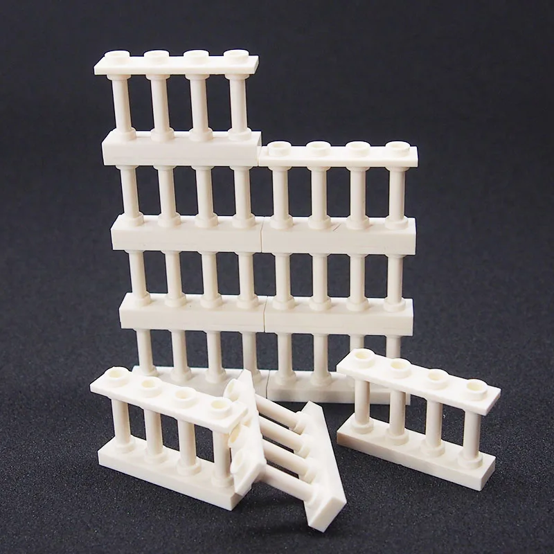 

City Block Moc Building Blocks Four Hole Railing DIY Blocks Friend Figure Compatible Legoings Toy For Kids