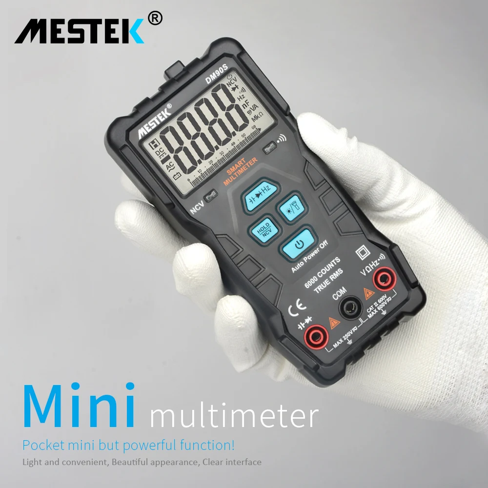 Высокоскоростной мультиметр MESTEK DM90S цифровой ампервольтметр с автоматическим