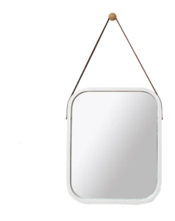 Скандинавском стиле, зеркало для ванной, отель, ванная комната, прихожая, настенная вешалка в качестве украшения, зеркальная рама, туалетное зеркало, декор для ванной LFB984 - Цвет: white square