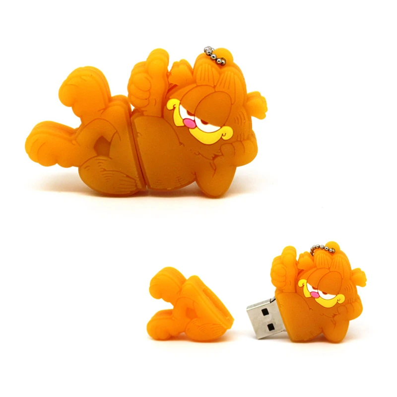 Лидер продаж милая Флешка catoon Garfield cat 4 ГБ 8 16 32 USB флеш накопитель флешка 2 0|USB