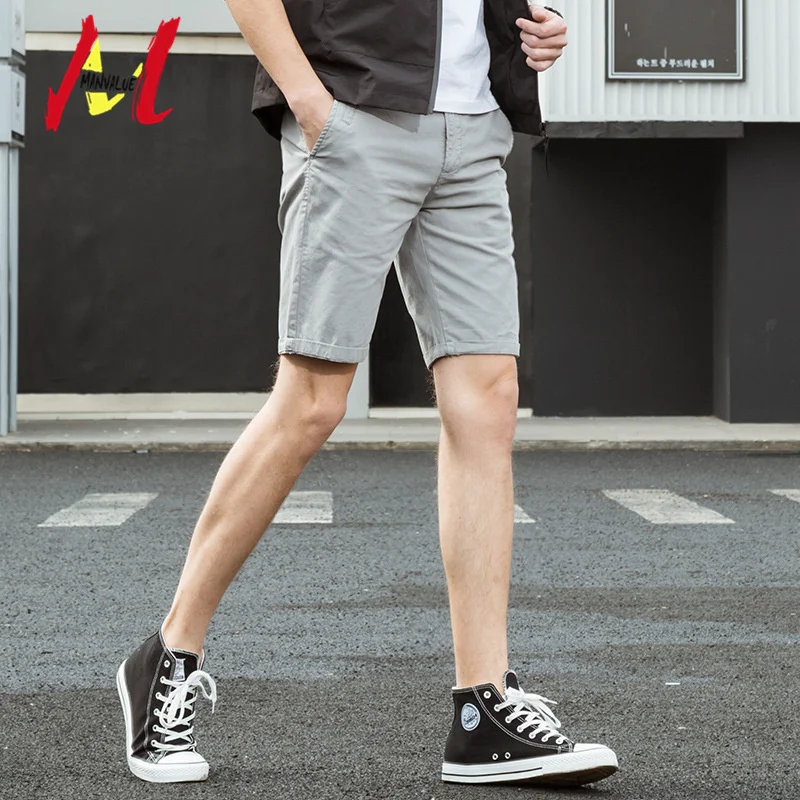 MANVALUE летние полихроматические мужские повседневные шорты из хлопка в европейском и американском стиле повседневные свободные шорты