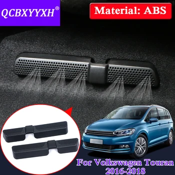 

ABS Car Styling Interior Sequins Accessories For Volkswagen Touran 2016-2018 Car Under Seat Air Outlet Cover Decoration Sticker