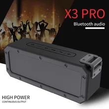 40 Вт Bluetooth динамик IP7X водонепроницаемый портативный Колонка супер бас сабвуфер Саундбар TWS стерео музыкальный центр 15 часов срок службы