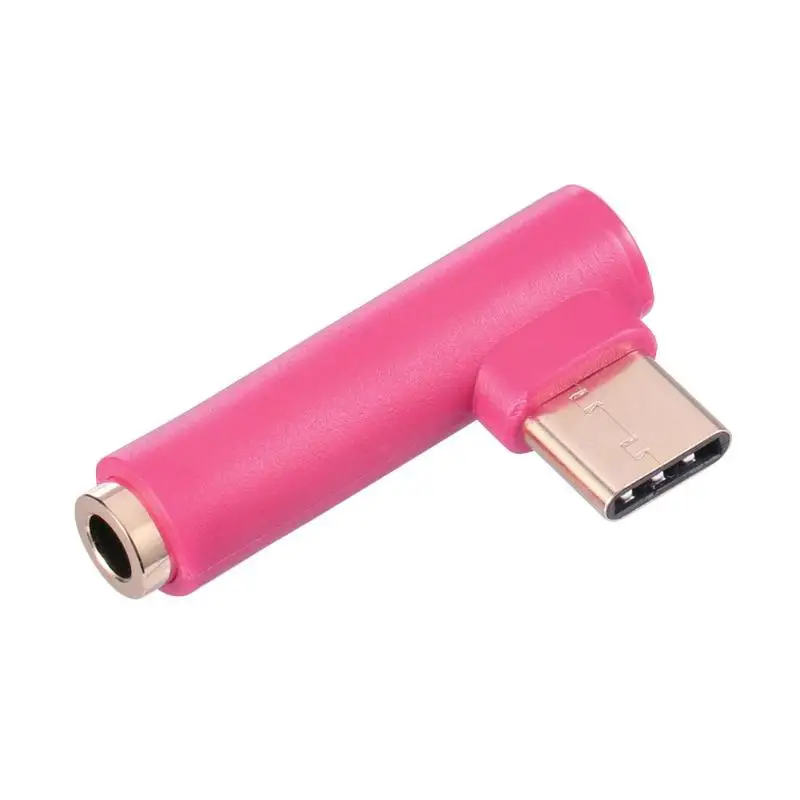 USB-C адаптер для наушников 90 градусов тип-c штекер 3,5 мм Женская гарнитура AUX аудио кабель конвертер Разъем для samsung