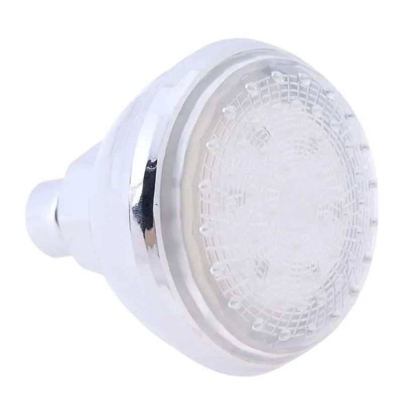 

New Round 7 Colors Changing LED Shower Head Temperature Sensor Top Spray