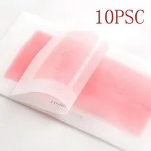 10 шт. для лица нетканые восковые Инструменты Воск Бумага s полоски для депиляции удаление волос 4 см x 9 см для женщин для ног воск для теля бумага