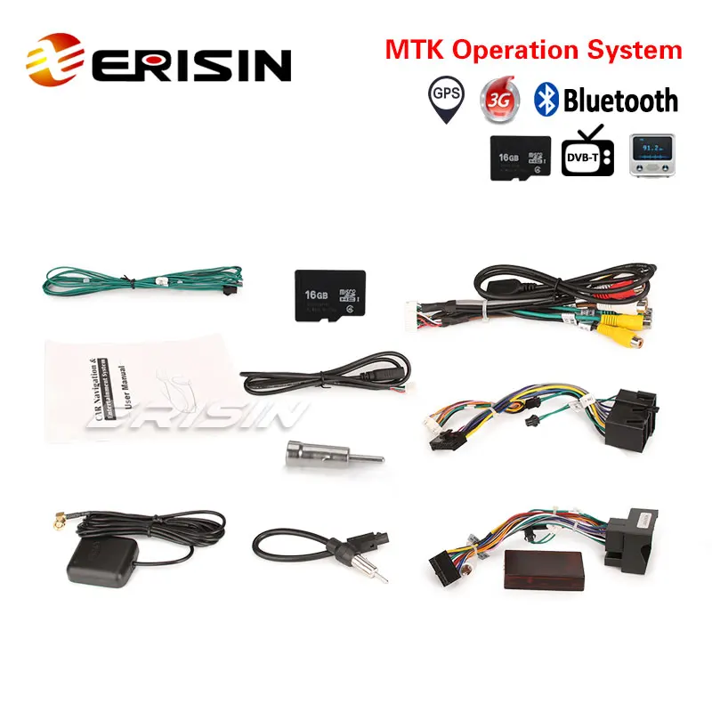 Flash Deal Erisin ES792B 9" MTK Car Stereo GPS IPOD 3G Radio RDS DVR System for Benz 5